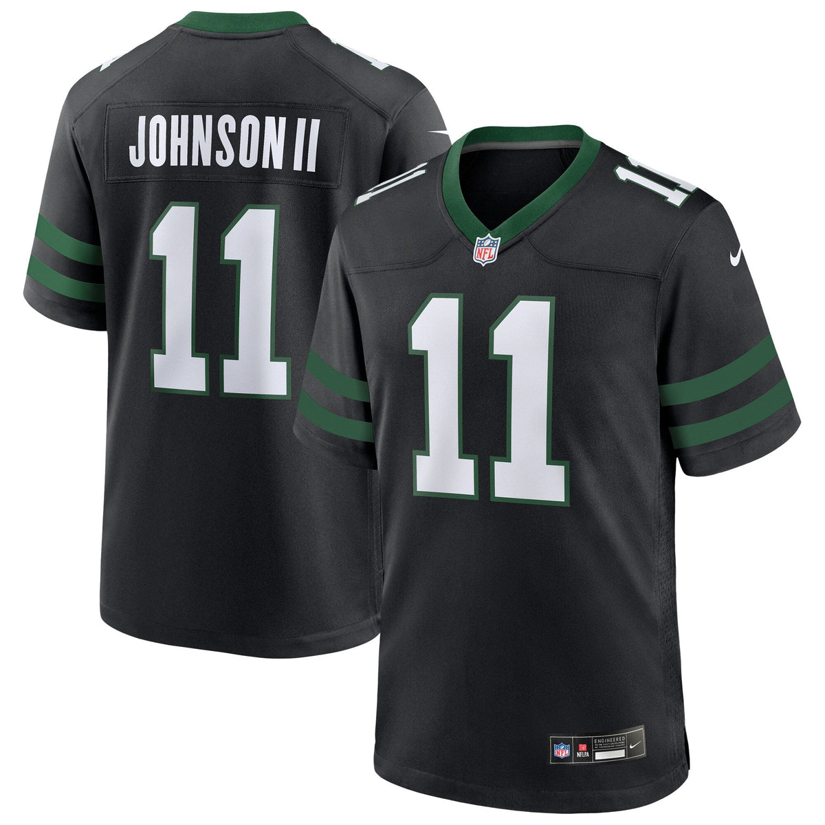 Jermaine Johnson II New York Jets  Alternate Game Jersey - Legacy Black