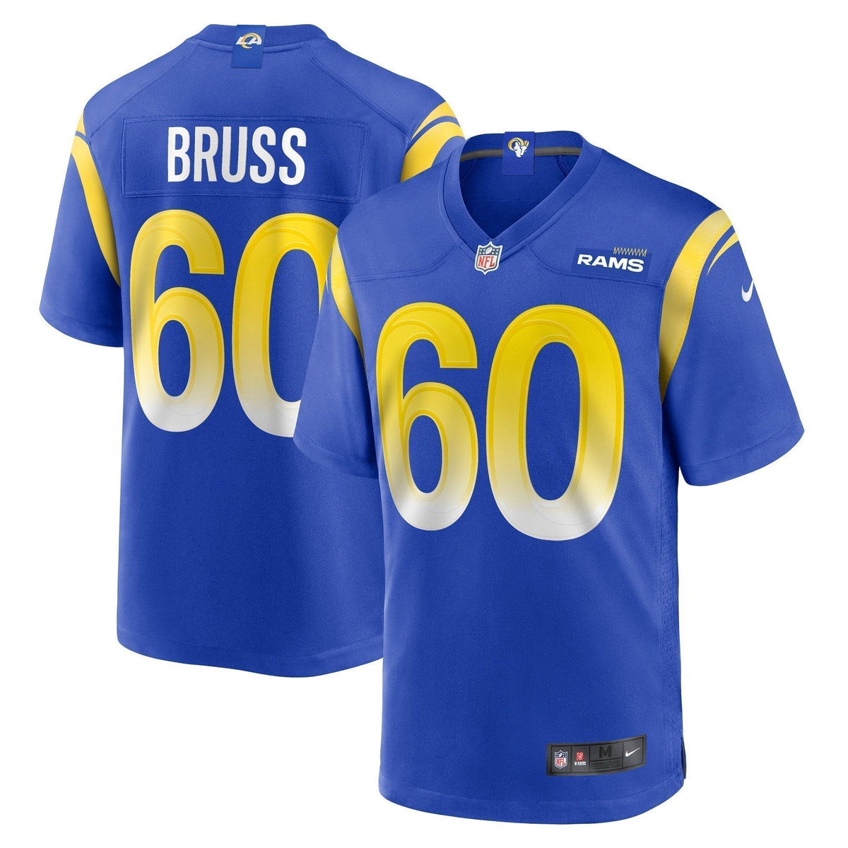 Logan Bruss Los Angeles Rams  Game   Jersey - Royal