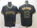 Men's San Diego Padres Manny Machado Black Stitched Jersey