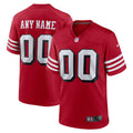 San Francisco 49ers  Alternate Custom Game Jersey - Scarlet