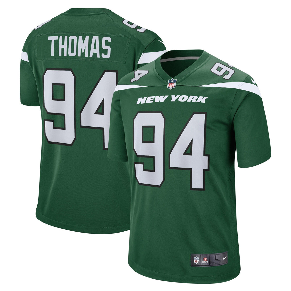 Solomon Thomas New York Jets  Game Jersey - Gotham Green