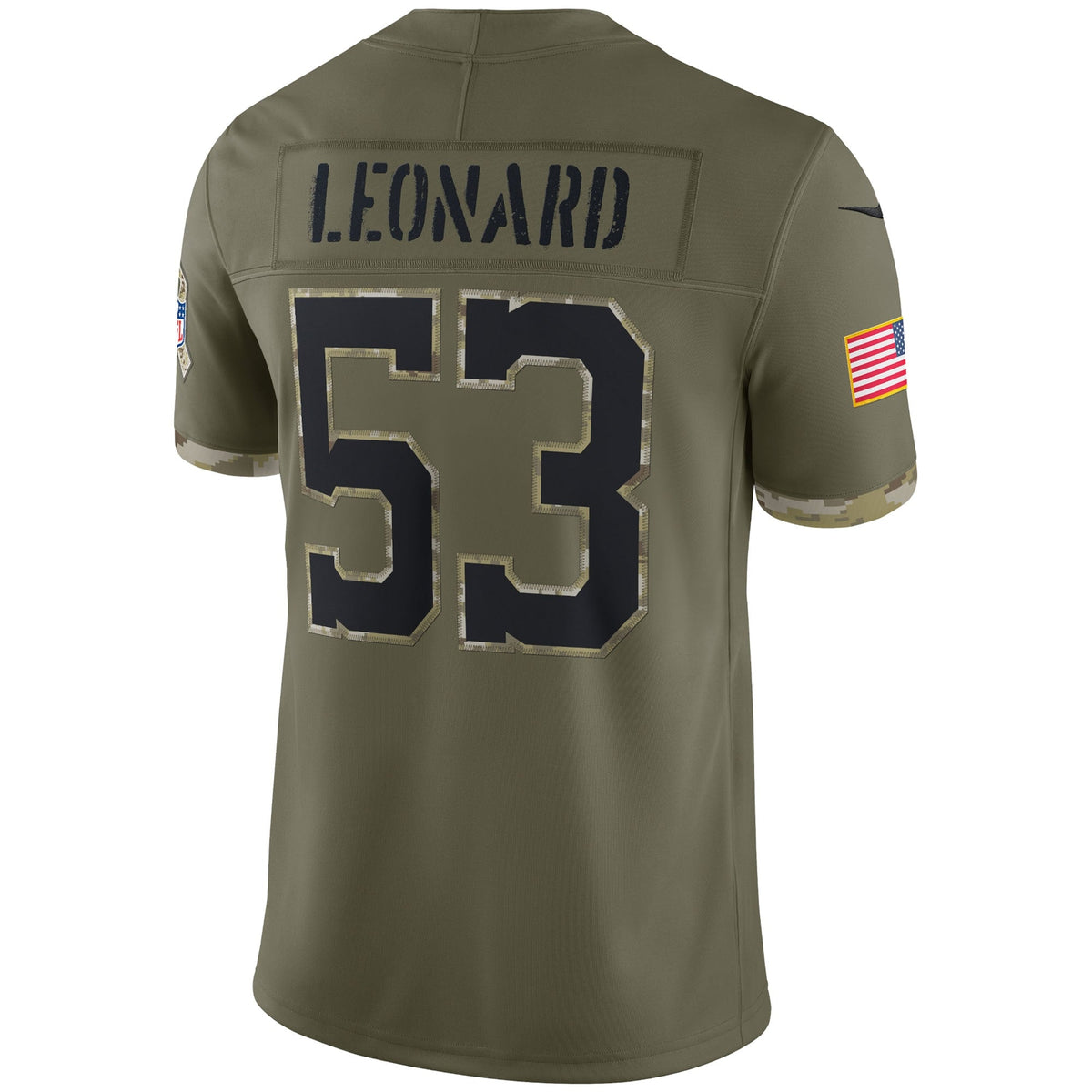 Shaquille Leonard Indianapolis Colts  Salute To Service Limited Jersey - Olive