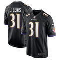 Baltimore Ravens Jamal Lewis Black Retired Player Alternate Game Jersey
