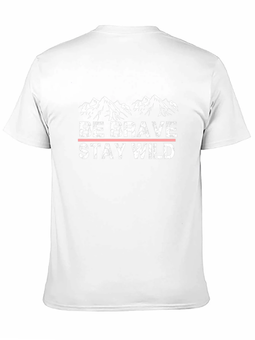 Be Brave Stay Wild Black Graphic T-Shirt