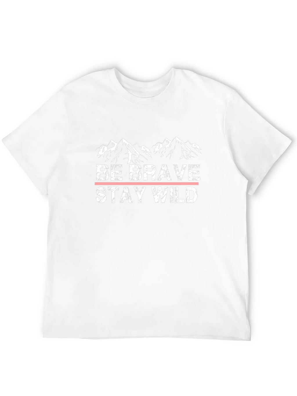 Be Brave Stay Wild Black Graphic T-Shirt