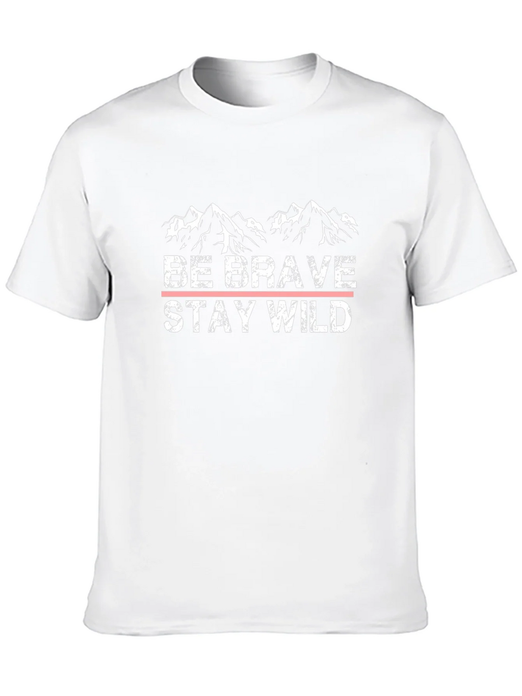 Be Brave Stay Wild Black Graphic T-Shirt
