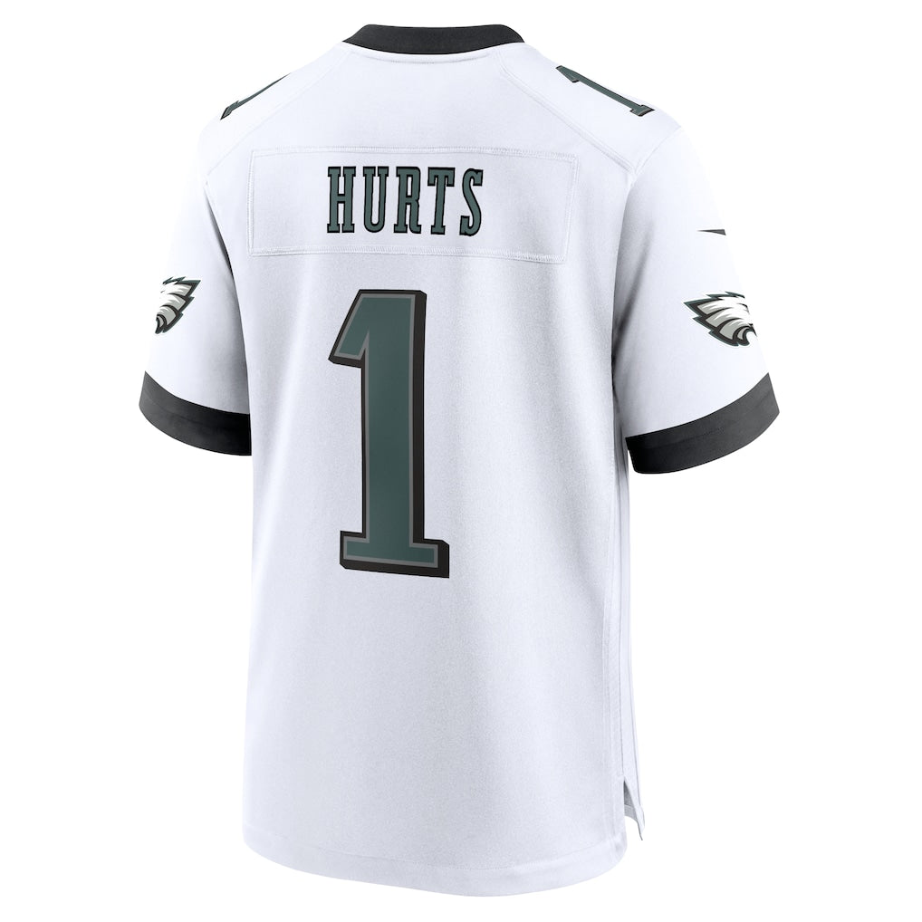 P.Eagles #1 Jalen Hurts White Team Game Jersey