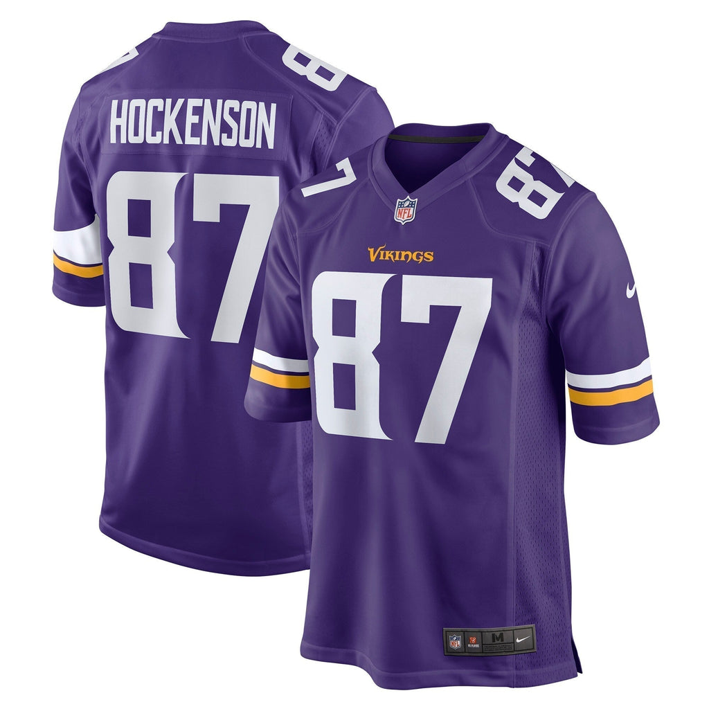 T.J. Hockenson Minnesota Vikings  Game   Jersey - Purple