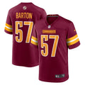 Cody Barton Washington Commanders  Game   Jersey - Burgundy