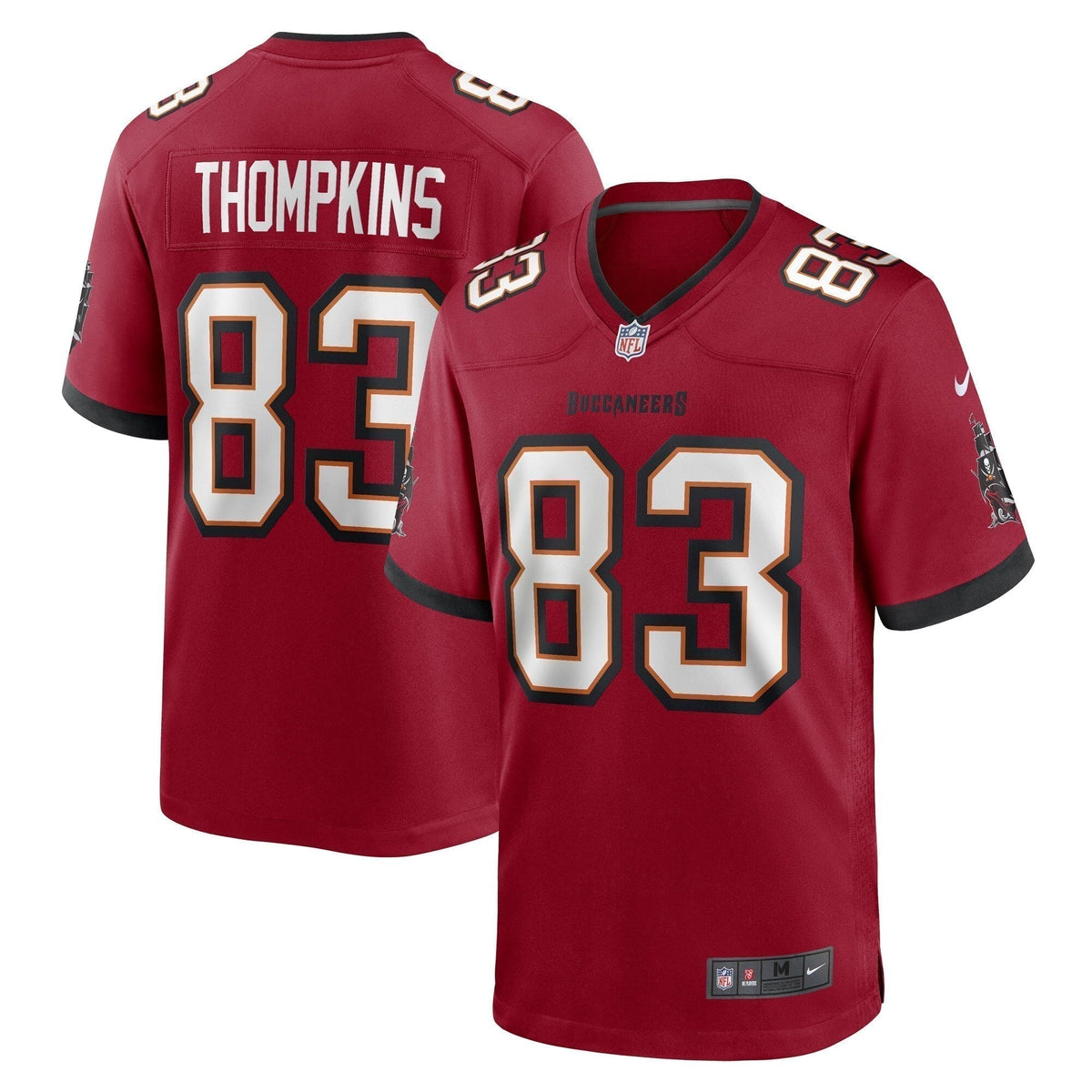 Deven Thompkins Tampa Bay Buccaneers  Game   Jersey - Red