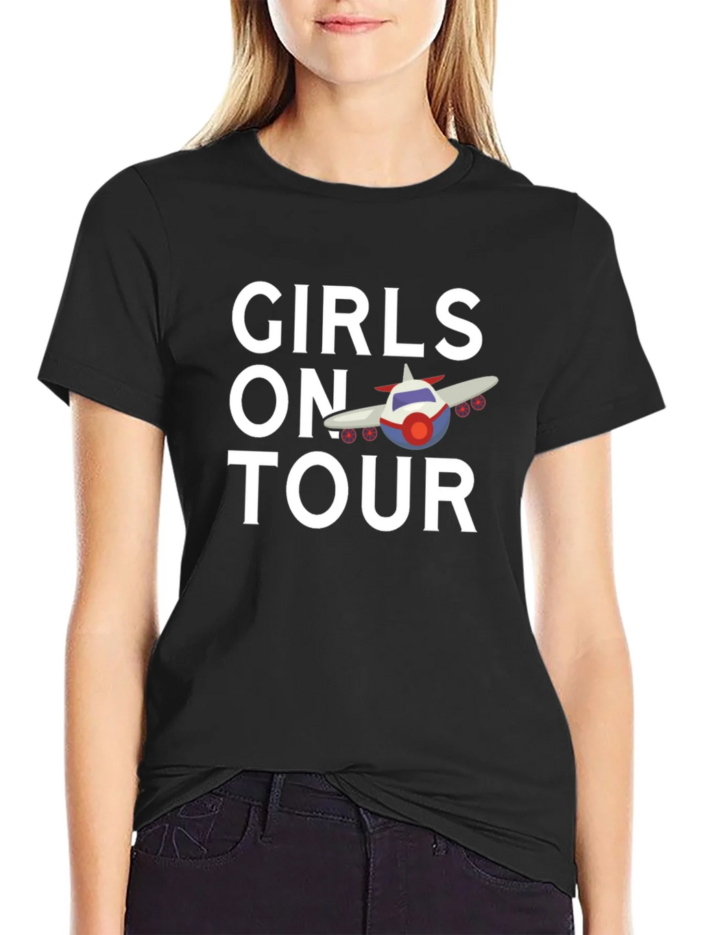 Girls on Tour T-Shirt | Airplane Design