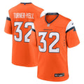Delarrin Turner-Yell Denver Broncos  Team Game Jersey -  Orange