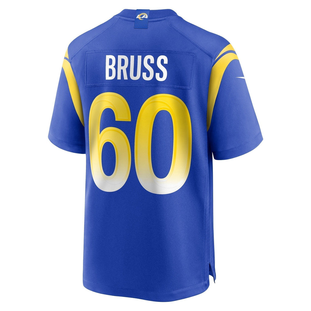 Logan Bruss Los Angeles Rams  Game   Jersey - Royal
