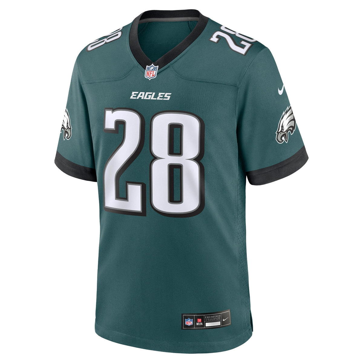 Will Shipley Philadelphia Eagles  Team Game Jersey - Midnight Green