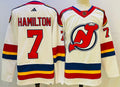 Men's New Jersey1 Devils Dougie Hamilton #7 White Game Jersey1