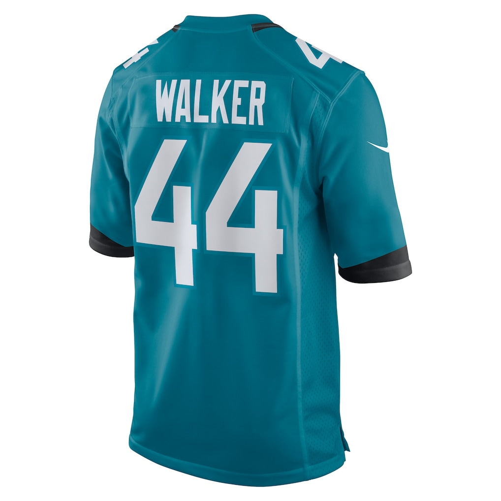 J.Jaguars #44 Travon Walker Teal Player Game Jersey