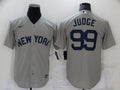 Men's New York Yankees Aaron Judge #99 Gray Replica Player Jersey1