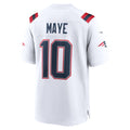NE.Patriots #10 Drake Maye White Player Game Jersey