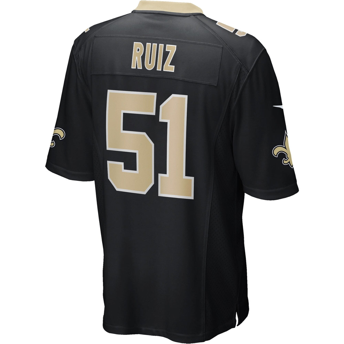 Cesar Ruiz New Orleans Saints    Game Jersey - Black