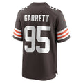 C.Browns #95 Myles Garrett Brown Game Jersey