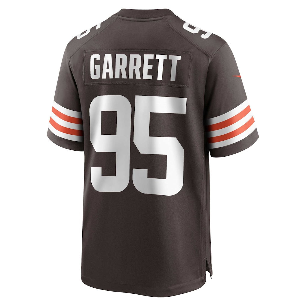 C.Browns #95 Myles Garrett Brown Game Jersey