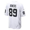LV.Raiders #89 Brock Bowers White Game Jersey