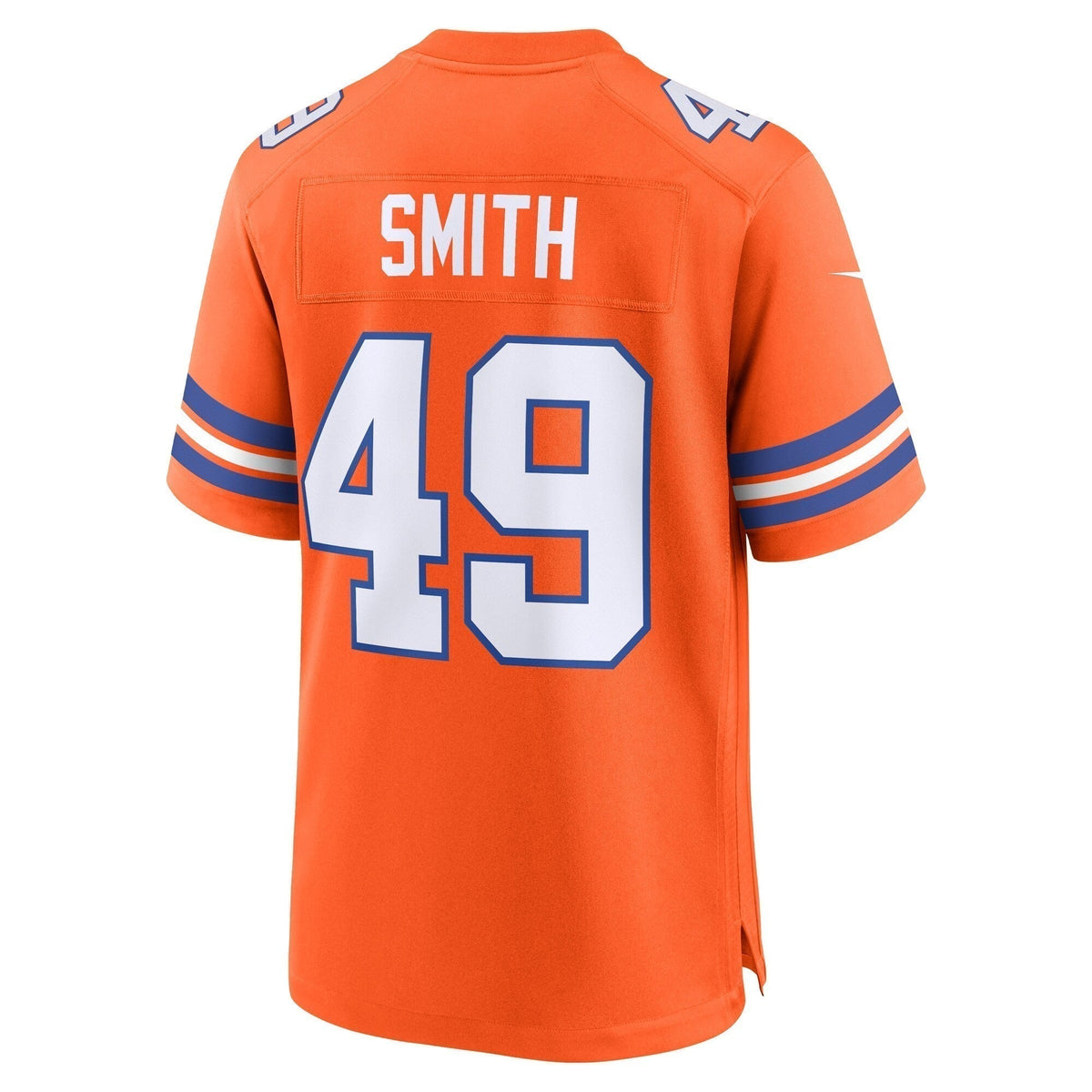 Dennis Smith Denver Broncos  Mile High Collection 1977 Throwback Retired   Game Jersey - Orange