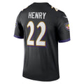 B.Ravens #22 Derrick Henry Black Legend Player Performance Top Jersey