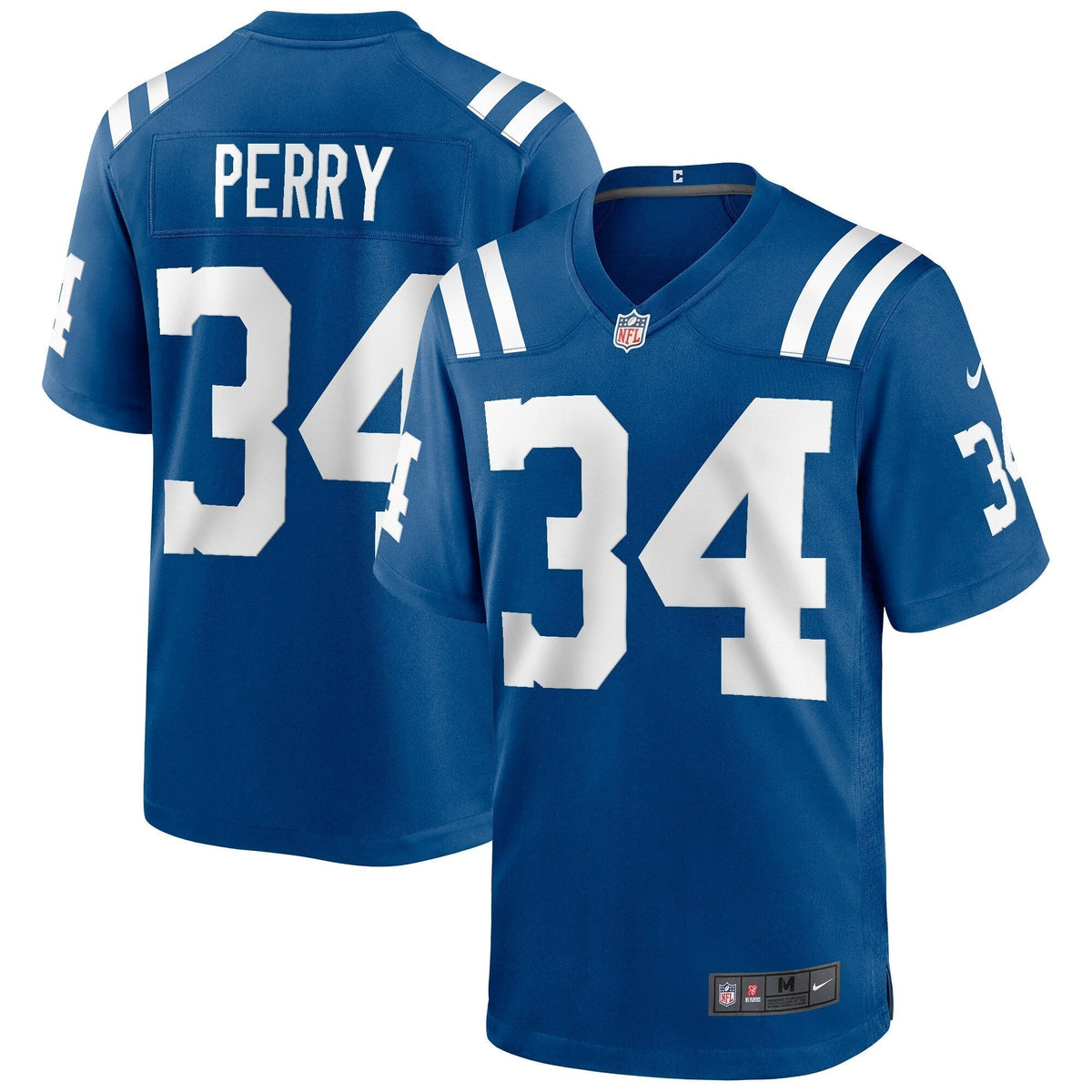 Joe Perry Indianapolis Colts  Game Retired   Jersey - Royal