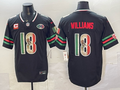 Men's Chicago Bears Caleb Williams #18 Black Game Team Jersey