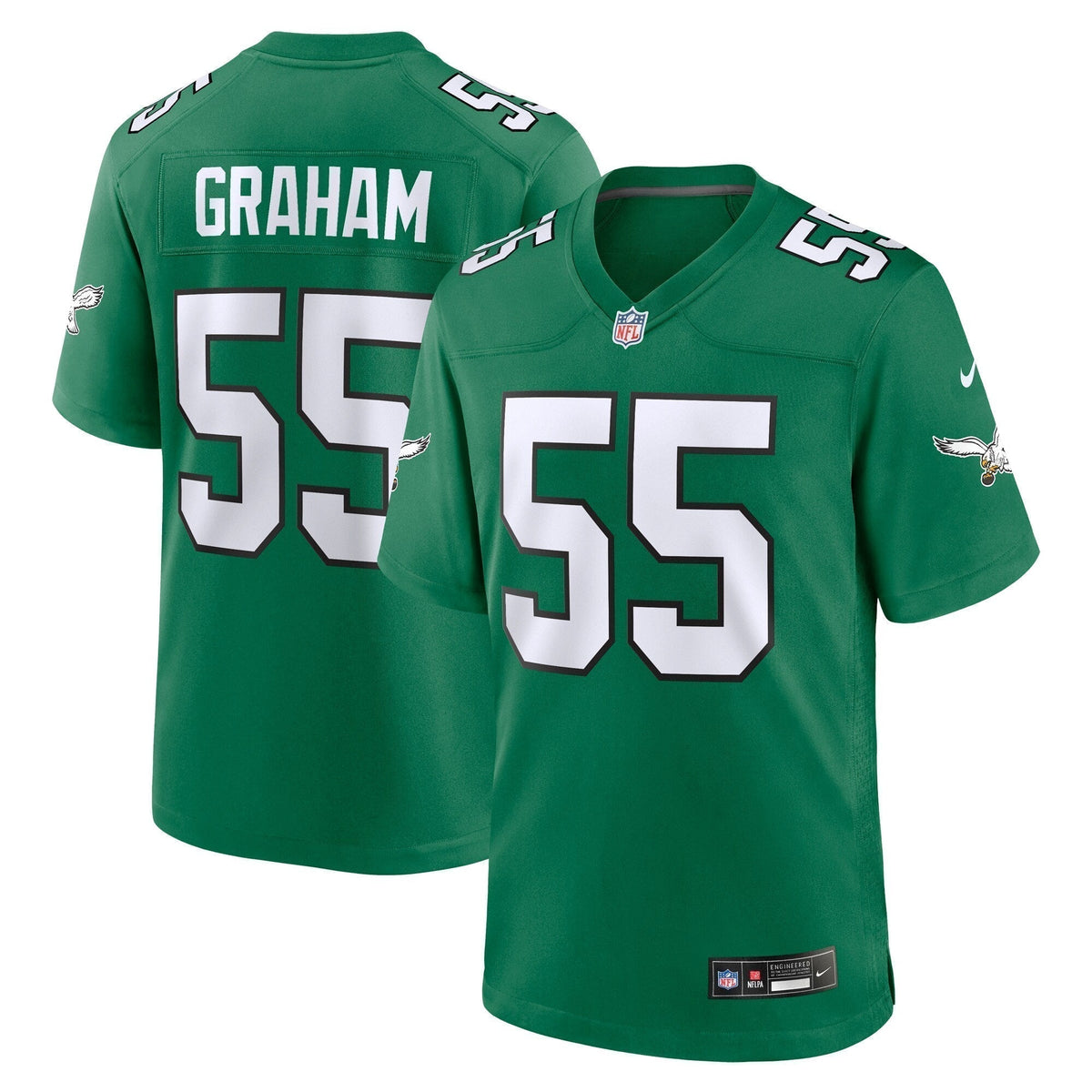 Brandon Graham Philadelphia Eagles  Alternate Game Jersey - Kelly Green