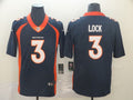 Men's Denver Broncos Drew Lock Navy Game Jersey
