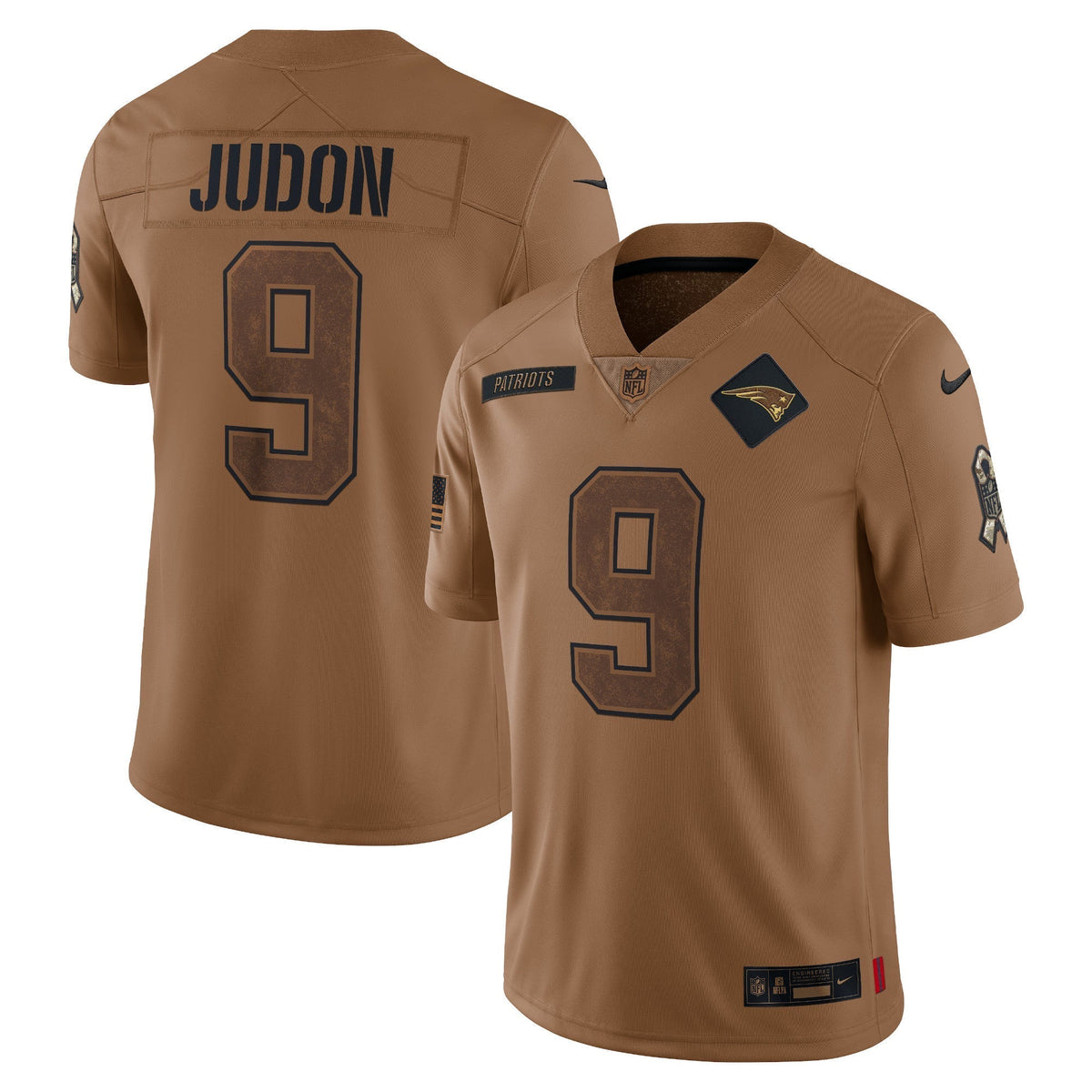 Matthew Judon New England Patriots  Salute To Service Limited Jersey - Brown