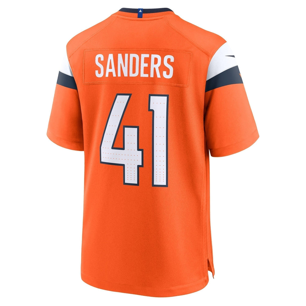 Drew Sanders Denver Broncos  Team Game Jersey -  Orange
