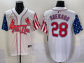 Men's St. Louis Cardinals Nolan Arenado #28 White Game Player Jersey