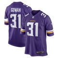 Tay Gowan Minnesota Vikings  Home Game   Jersey - Purple