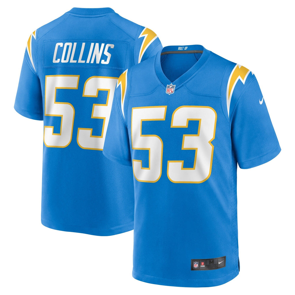 Chris Collins Los Angeles Chargers  Team Game Jersey -  Powder Blue