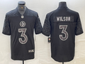 Men's Pittsburgh Steelers Russell Wilson Black RFLCTV Limited Jersey