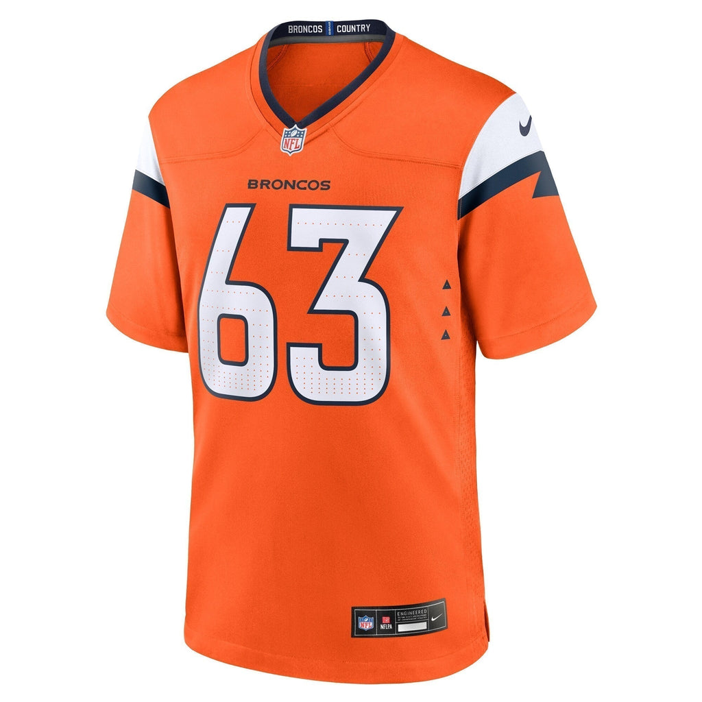 Alex Palczewski Denver Broncos  Team Game Jersey -  Orange
