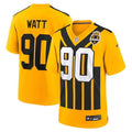 Men's Pittsburgh Steelers T.J. Watt  Jersey -  Retro Yellow-2