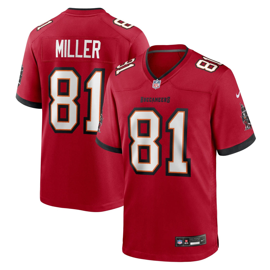 Tampa Bay Buccaneers Ryan Miller Red Team Game Jersey