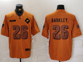 Men's Philadelphia Eagles Saquon Barkley Brown 2023 Salute To Service Limited Jersey
