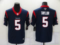 Men's Houston Texans Tyrod Taylor Navy Game Jersey