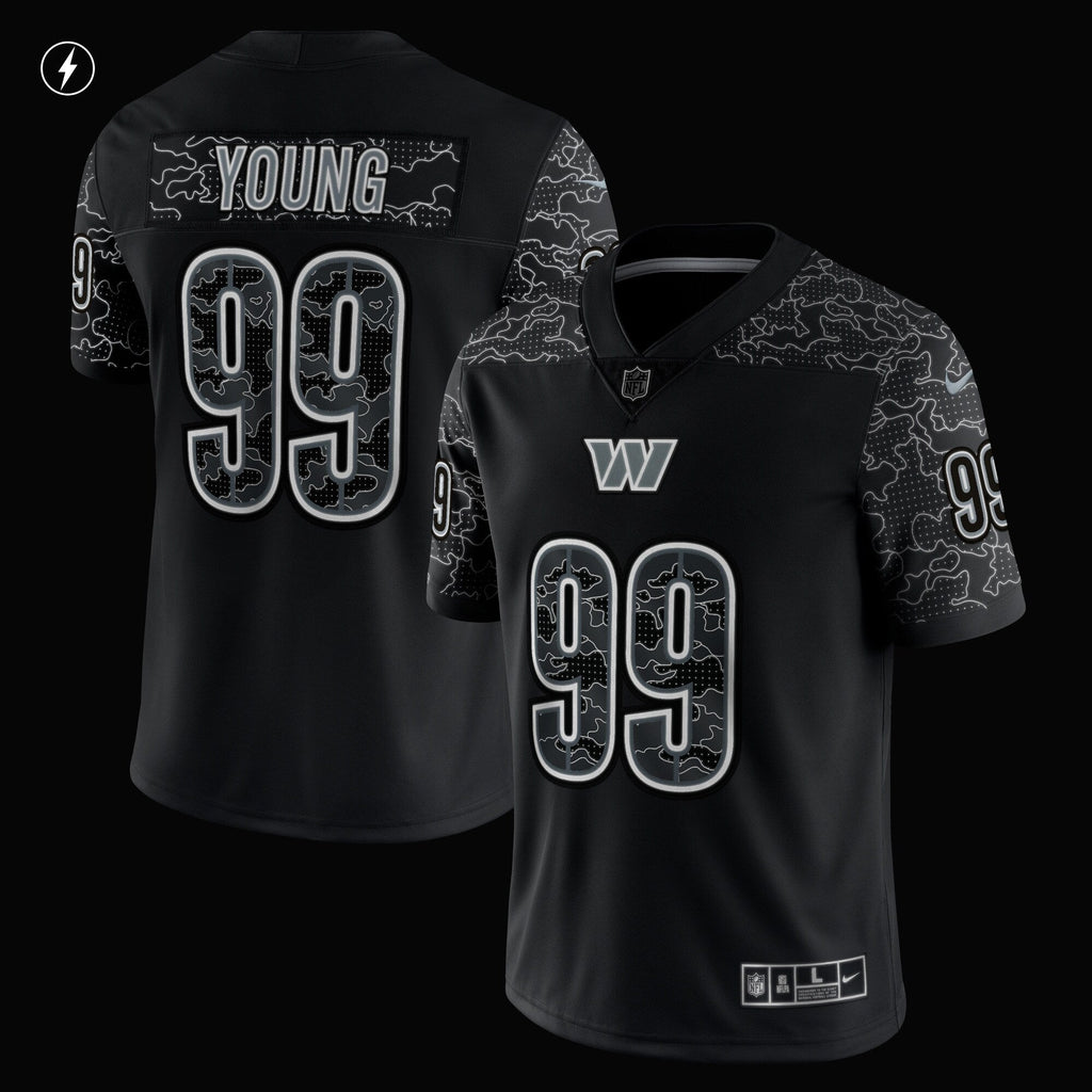 Chase Young Washington Commanders  RFLCTV Limited Jersey - Black