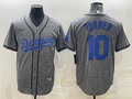 Men's Los Angeles Dodgers Justin Turner  Gray City Connect Replica Player Jersey
