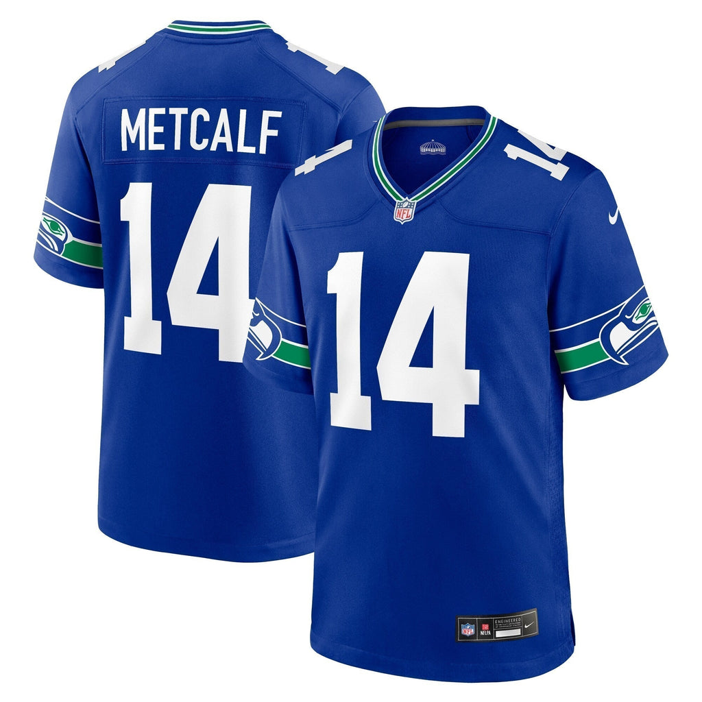 DK Metcalf Seattle Seahawks  Throwback   Game Jersey - Royal