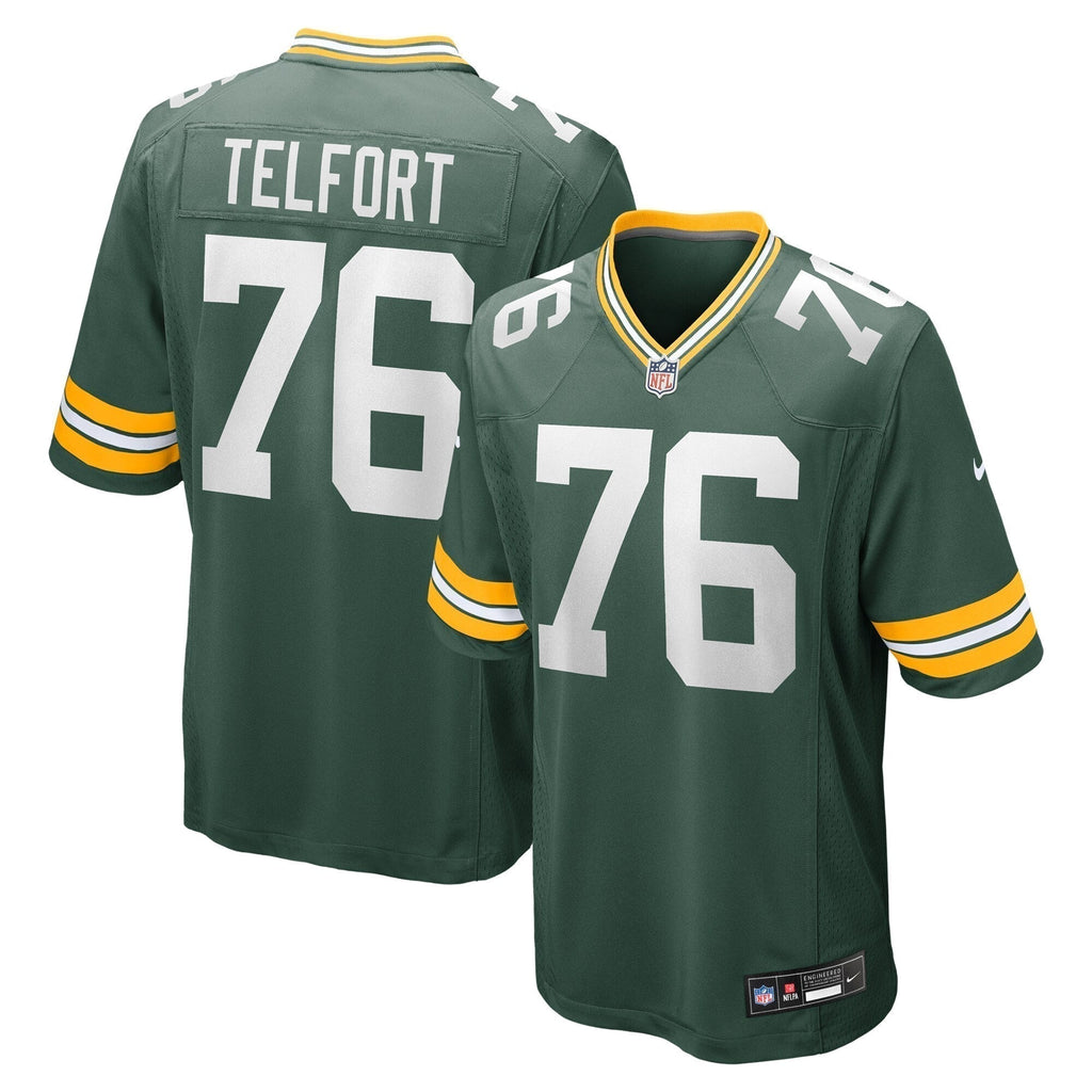 Kadeem Telfort Green Bay Packers   Game Jersey -  Green