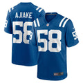 Austin Ajiake Indianapolis Colts  Game Jersey -  Royal