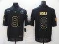 Men's New Orleans Saints #9 Drew Brees Black Player Game Jersey1