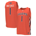 Men's Auburn Tigers War Eagle #1 Orange Player Game Jersey